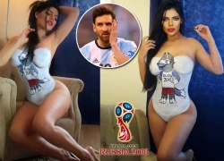 Choáng với cách giới thiệu linh vật World Cup 2018 của người đẹp cuồng mê Messi