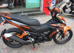 Honda Winner 150 màu cam gắn loạt phụ kiện bắt mắt ở Hà Nội