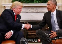 Những bức ảnh tố Obama Trump bằng mặt, không bằng lòng