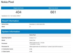 Nokia Pixel lộ diện với cấu hình 'yếu không tưởng'