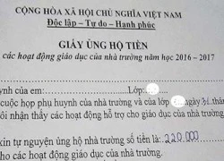 Phụ huynh bức xúc vì... 'năn nỉ' nhà trường nhận tiền