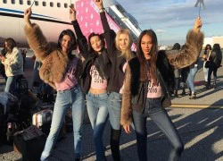 Thiên thần Victoria's Secret tới Paris bằng máy bay riêng