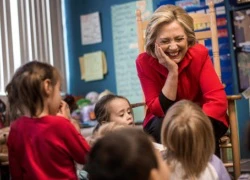 Trẻ em Mỹ thích Hillary Clinton làm tổng thống