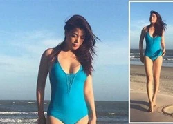 Trương Ngọc Ánh gợi cảm, vòng một căng đầy khi diện bikini ở tuổi 40