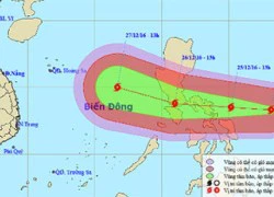 Bão cấp 15 đang hướng vào biển Đông