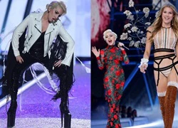 Cao 1m55, Lady Gaga phải đi giày siêu "khủng" để đứng bên các thiên thần Victoria's Secret