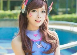 Chảy máu mũi với bộ ảnh Cosplay D.Va bên hồ bơi cực kỳ nóng bỏng