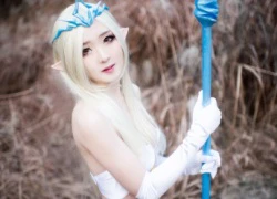 Cosplay nàng Janna vai trần gợi cảm giữa núi rừng trong Liên Minh Huyền Thoại