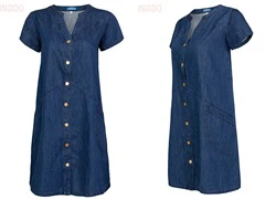 Đầm denim oversize Jessie Ex cao cấp SID53180