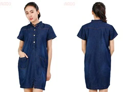 Đầm denim suông Jessie Ex cao cấp 030 SID51237