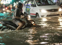 Hàng loạt đường ở Sài Gòn sẽ ngập do triều cường, áp thấp