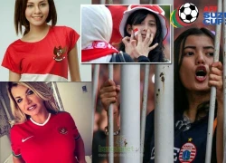 'Hotgirl' Indonesia rủ nhau tiếp lửa đội nhà đấu Việt Nam tại bán kết AFF Cup 2016