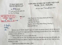 Nghi vấn cán bộ thanh tra làm giả giấy phép xây dựng