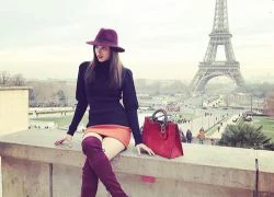 Phạm Hương khoe street style chất lừ ở Paris