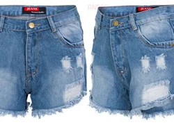 Quần short jean rách style SID51987