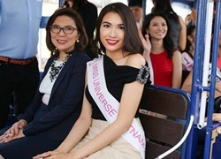 Lệ Hằng là một trong số ít thí sinh tham gia quảng bá Miss Universe 2017