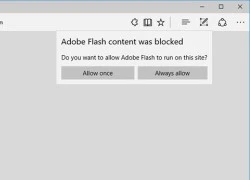 Trình duyệt Microsoft Edge bắt đầu chặn hiển thị Flash