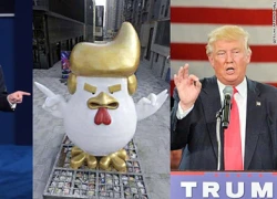 Trung tâm thương mại Trung Quốc dựng tượng gà khổng lồ nhái Donald Trump