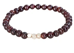 Vòng tay Garnet charm bạc 1553 SID52121