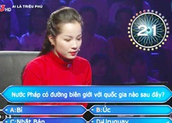 Ai là triệu phú: "Vàng Anh" Minh Hương gây sốc khi đáp: "Pháp giáp với Úc"