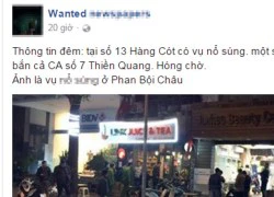 Công an bác thông tin nổ súng ở phố Hàng Cót