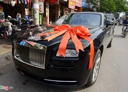 Đại gia tặng Rolls-Royce Ghost cho Thu Ngân trong đám hỏi