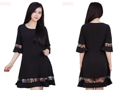 Đầm Lady đuôi cá phối ren sang trọng SID54246