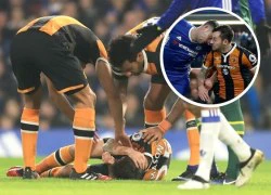 Gary Cahill khiến cầu thủ Hull City nứt sọ