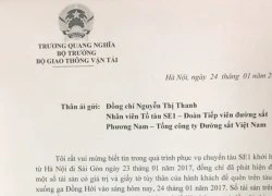 Hành khách bất ngờ nhận lại gần 100 triệu bỏ quên trên tàu