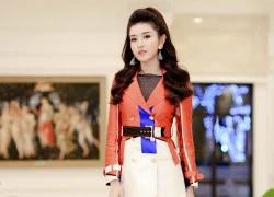 Huyền My đổi phong cách rock chic dự sự kiện cận Tết