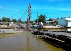 Kiên Giang: Cây cầu từ thiện bị sập khi sắp hoàn thành