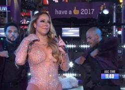 Mariah Carey lộ hát nhép ở lễ hội đón năm mới tại New York