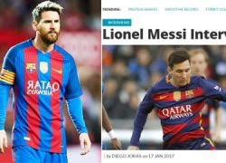 Messi bị báo chí Anh &#8220;nhét chữ vào mồm&#8221;