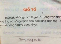 Phụ huynh thắc mắc về câu văn trong sách Tiếng Việt lớp một