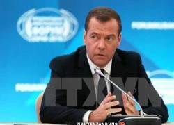 Thủ tướng Nga Medvedev được bầu lại làm lãnh đạo đảng cầm quyền