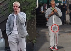 Bị phát hiện có vết ướt, Justin Bieber tự chế nhạo mình tiểu ra quần