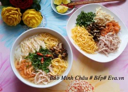 [Chế biến] - Bún thang nóng hổi, hấp dẫn cho bữa sáng