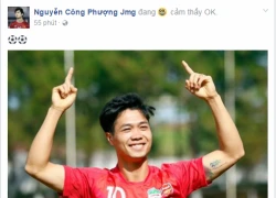 Công Phượng 'khoe' chiến tích, Xuân Trường lập tức 'like'