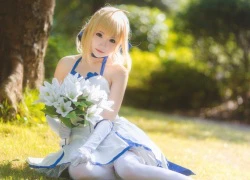 Cosplay nàng Saber xinh đẹp, dễ thương, đốn tim game thủ Việt