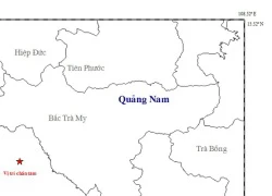 Hai trận động đất mạnh liên tiếp ở huyện miền núi Quảng Nam