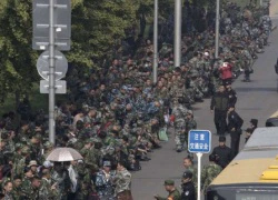 Hàng trăm cựu binh Trung Quốc biểu tình đòi quyền lợi