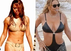 Thân hình Mariah Carey phát phì theo thời gian