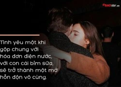 Tình yêu chính là góp nhặt từ những điều thực tế đến như thế đấy