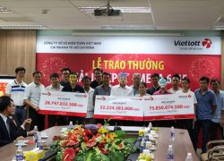 Vietlott bất ngờ trao giải cùng lúc cho 3 người trúng jackpot