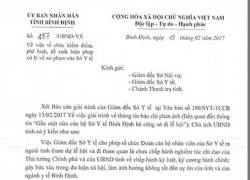 Vụ một nửa Sở Y tế dự lễ hội: Kiểm điểm giám đốc