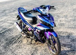 Exciter 2011 sơn chuyển màu với họa tiết cá mập của biker Cà Mau