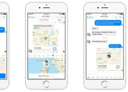 Facebook Messenger cho phép người dùng chia sẻ vị trí theo thời gian thực