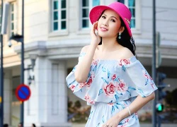 'Gái nhảy' Minh Thư thả dáng trên phố