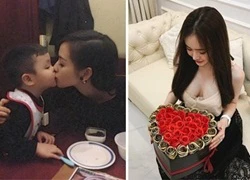 Hot girl và hot boy Việt 9/3/2017: Tâm Tít tình cảm với con trai, Phương Trang khoe quà do bạn trai tặng