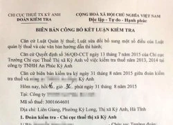 Lãnh đạo Cục Thuế Hà Tĩnh nói về đoạn ghi âm tố cán bộ "làm luật" DN